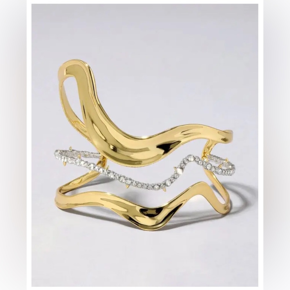ALEXIS BITTAR Orbit Wavy Cuff Bracelet - Picture 1 of 3